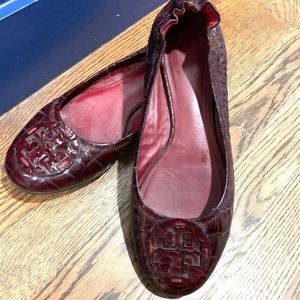 Tory Burch Minnie Ballet Flat Burgundy